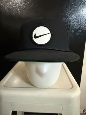 Nike Golf True Retro72 Snapback Hat Cap Black  AeroBill DH1343-010 NWOT
